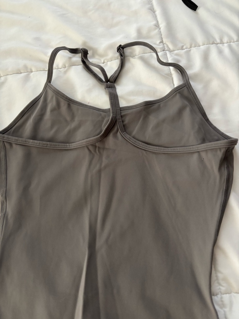 Gray Spaghetti Strap Jumpsuit - Picture 10 of 11